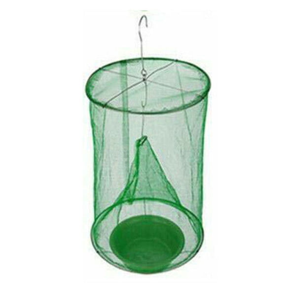 Amdohai 1 Pce Filet de Cage Attrape-Mouches avec Crochet Bassin en Plastique Réutilisable Piège à Mouches Écologique pour Restaurant Toilette