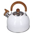 thumbnail image 3 of Uadme Bouilloire à Sifflement pour la Maison Bouilloire à Sifflement Capacité De 2,5 L Blanc Acier Inoxydable 304 Chauffage Rapide Poignée Ergonomique Bouilloire à Sifflet pour la Maison, 3 of 14