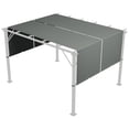 thumbnail image 1 of Outsunny 2 Pcs 16 x 4ft Pergola Shade, UV Protection Pergola Canopy, Dark Grey, 1 of 10