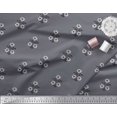 thumbnail image 3 of Soimoi Polyester Crepe Fabric Leaves & Floral Block Printed Fabric 1 Yard 42 Inch Wide, 3 of 3