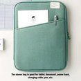 thumbnail image 3 of maskred Tablet Sleeve Bag Shockproof Pouch Multi Pockets Simple Style Notebook Storage Case Charging Cable Organizer Office Green 13.3-14inch, 3 of 6