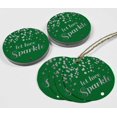 thumbnail image 4 of Inkdotpot Silver Foil Paper Hang Tags Let Love Sparkle Wedding Favor Tags 100 Pieces, 4 of 6