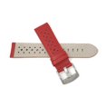 thumbnail image 4 of 22mm GT Rally Perforrated, Vented Racer Leather Watch Strap Band, Stainless Steel Buckle, 4 of 8
