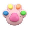thumbnail image 1 of SIYTUAU Highlighter Pen Cat Paw Shaped 5 In 1 Colored Marker For Underlining Journal Notes Student Office Stationery Desk Accessory Pink Plastic, 1 of 6