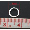 thumbnail image 4 of HDSupplies 200 Pieces - 8mm Jump Rings Bright Silver Tone - 16 Gauge, 4 of 4