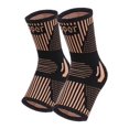 thumbnail image 1 of Ankles Brace Sweat-absorbing Nonslip Sports Sock Elastic Breathable Compression Protective Unisex Gym Injury Recovery Support Stripe M, 1 of 1