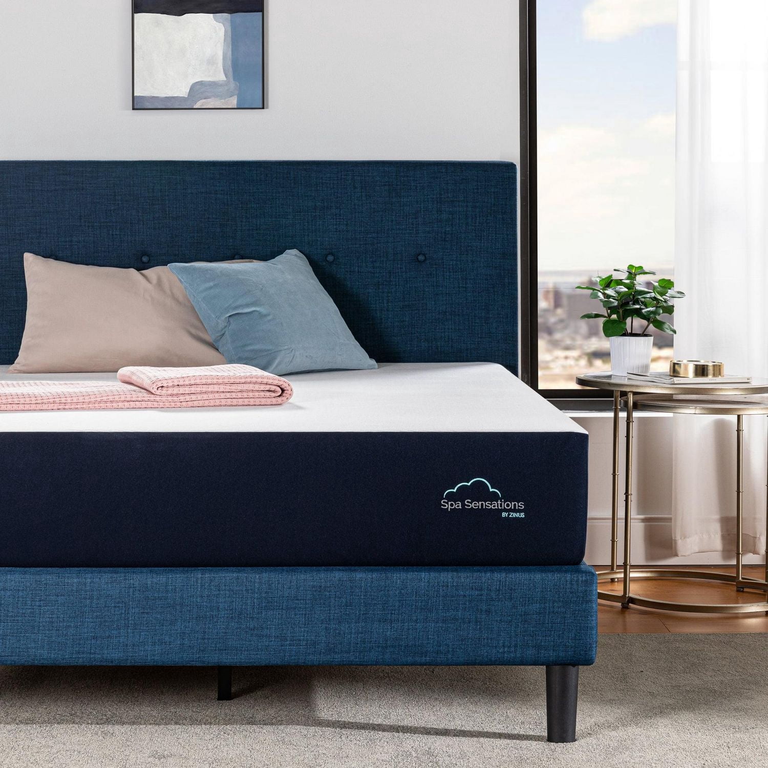 Zinus Matelas Spa Sensations Cloud en mousse mémoire de 10 pouces, très grand, adulte, universel