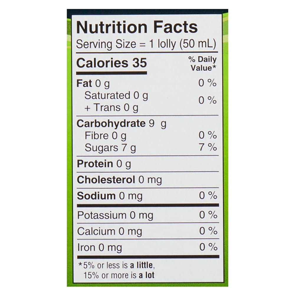 Chapman's Low Calorie Banana Li'l Lolly in a Box, 28 x 50mL