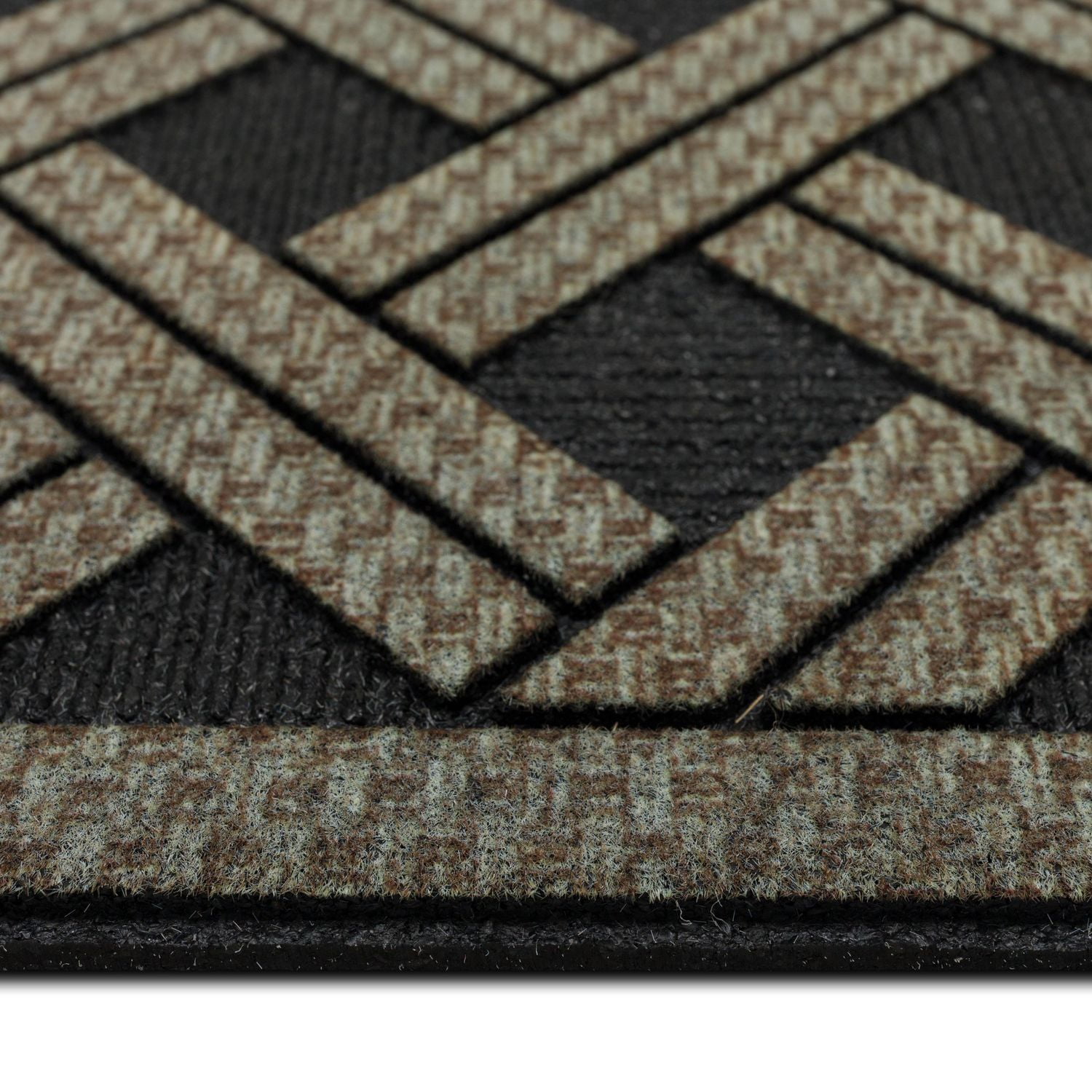 Mohawk Home - Tapis d’entrée en tricot interlock Natural Wicker de 45,72 cm x 76,2 cm (1 pi 6 po x 2 pi 6 po)