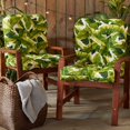 thumbnail image 4 of Greendale Home Fashions Coussin de Chaise d'Extérieur pour Siège/dossier, 2 Unités (Lot de 1), Blanc Tropical, 4 of 4