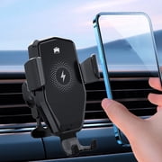 Meitianfacai Wireless Car Charger, 15W Fast Charging Auto Clamping Car Charger Phone Mount Phone Holder fit for Phone Car Navigation IOS Android Universal Type C
