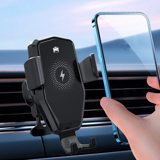 LSLJS Smart Mobile Phone Vehicle Wireless Charger 15W Car Fast Charging Type-C Interface 360 Degrees Rotatable Phone Car Navigation IOS and Android Universal, Home Accessories