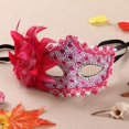 thumbnail image 1 of Girl Lady Princess Rhinestone Lace Flower Side Mask for Halloween Wedding Party Birthday Club Bar Carnival Stage Performance（Rose Red）, 1 of 2