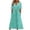 Blue, variant on Summer Dresses for Women Midi Length, Womens Summer Floral Print Long Dress with Pockets Button Short Sleeve Dresses