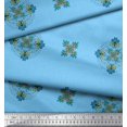 thumbnail image 2 of Soimoi Poly Georgette Fabric Damask & Mandala Decorative Print Sewing Fabric Yard 52 Inch Wide, 2 of 3