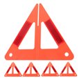 thumbnail image 1 of KAKOWELY 5pcs Car Triangle Warning Sign High Reflective Emergency Roadside Safety Triangles For Vehicles Warning Sign For Night Driving Safety10.08"X10.08"X8.86", 1 of 5