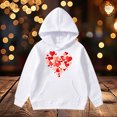 thumbnail image 2 of HNMKIU Sweat à Capuche pour Filles Saint-Valentin pour Enfants, 2 of 4