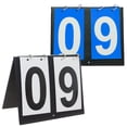 thumbnail image 1 of GOGO 2 Sets Portable Tabletop Sports Scoreboards Scorekeeper 00-99-Black Number + Blue Card, 1 of 4
