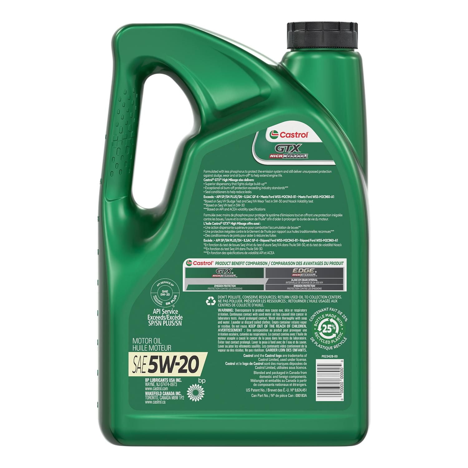 Castrol GTX – High Mileage 5W20 5L