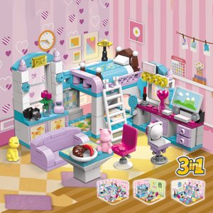 Children's Assembled Toys Enlightenment Three Change Building Blocks Kids Creative Kit