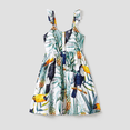 thumbnail image 2 of PatPat Family Matching Colorblock T-Shirt and Floral Button Up Strap Dress Sets, 2 of 4