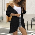 thumbnail image 4 of (2-Pack) Kcodviy Women Casual Cardigan Three Casual Cardigans Quarter Sleeve Open Front Long Hooded Sweaters for Women Lightweight Dots Cardigan Draped Plus Size Sweaters for Women Ruffles Cardigan, 4 of 7