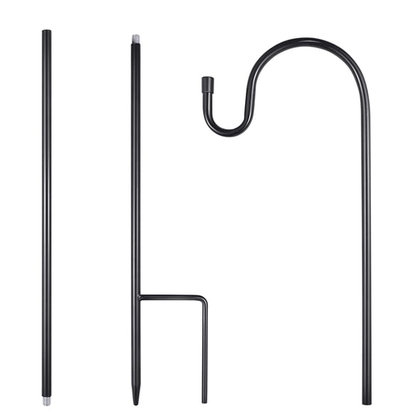 Bird Feeder Pole, Shepherd Hook for Bird Feeder,Outdoor Shepherd Hooks for Hanging Plants,Tall Heavy Duty Shepherds Hooks for Hanging Plant Baskets, Solar Lights, Wedding Decor, Lanterns,80cm