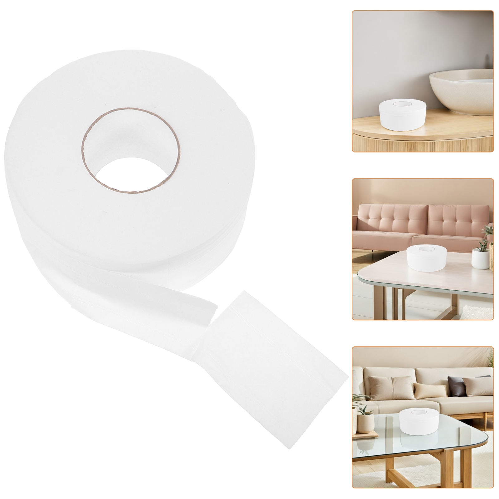UPOUART Large Roll Paper Toilet Paper for Home Daily Use White 4 Layer Thick Durable Household Tissue