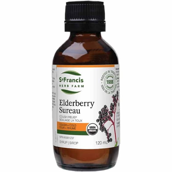St Francis - Elderberry Cough Syrup - Adults, 120 Units