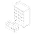 thumbnail image 3 of South Shore Fynn Commode 5 tiroirs, 3 of 7