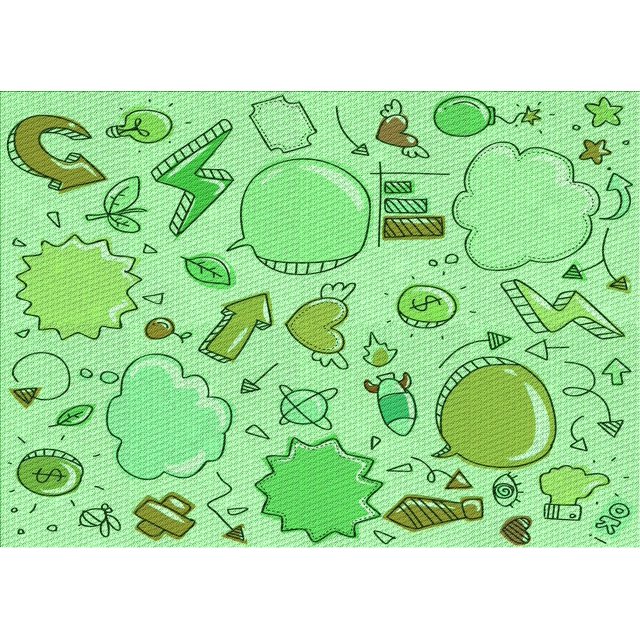 Ahgly Tapis Rectangulaire Lavable en Machine Intérieur Vert Jade Transitionnel, 7 Pieds x 10 Pieds