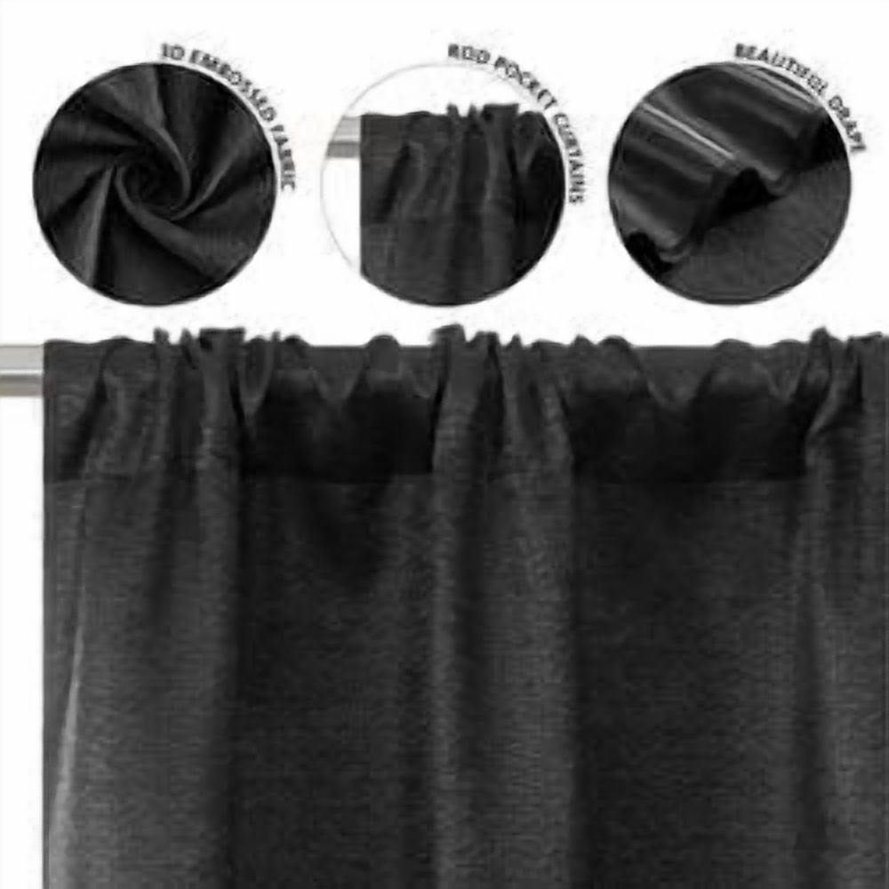 Mainstays 4 panneaux de rideau occultants en son genre, ensemble de 4, blanc, 28 po L x 84 po L