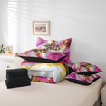 thumbnail image 4 of Purple Marble Bed in a Bag Queen Comforter Set 7 Piece Red Butterfly Bedding Sets,Gold Marbling Sheet Set Abstract Ombre Ink Fluid Art Bed Set,Rustic Animal Butterflies Room Decor Aesthetic, 4 of 5
