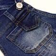 thumbnail image 4 of KIDSCOOL SPACE Boy Girl Overall,Stretchy Slim Adjustable Jean Jumpsuit,Blue,3-4 Years, 4 of 7