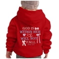 thumbnail image 1 of FAOWME Sweat à Capuche Décontracté pour Garçons et Filles Imprimé Mignon Manches Longues Rouge 3-4 Ans, 1 of 5
