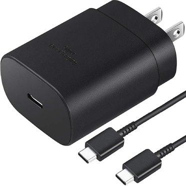 LinQingQ 25W Samsung Charger Super Fast Charging Type C Charger USB C Samsung Fast Charger Compatible with Galaxy S25/S25+/S24/S23/S22/S21/Plus/Ultra/FE/A16/A15/A56/A55/C55/Note 20/10/Z Fold/Z Flip/Ga