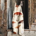 thumbnail image 1 of LOVZFMLL Combinaison pour Femme, Imprimée d'Été Sans Manches, Dos Nu, Ample, Longue, Kaki, 2TG, 1 of 5