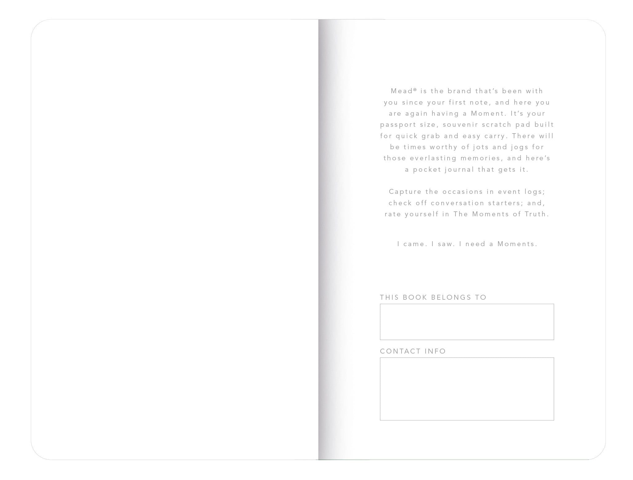 Mead Moments Pocket Journal - Feed & Sleep