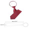 thumbnail image 2 of EIGTHTAIL Cravate pour Hommes Fermeture Éclair Cravate Réglable pour Décontracté Formel Bleu Marine -5, 2 of 4