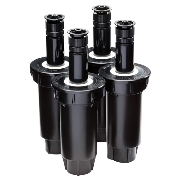 Rain Bird 1802AP4PK Professional Pop-Up Sprinkler, Adjustable 0-360° Pattern, 8' - 15' Spray Distance, 2" Pop-up Height, 4-Pack
