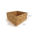 thumbnail image 4 of Hometrends Woven Water Hyacinth Storage Basket Collapsible, 4 of 6
