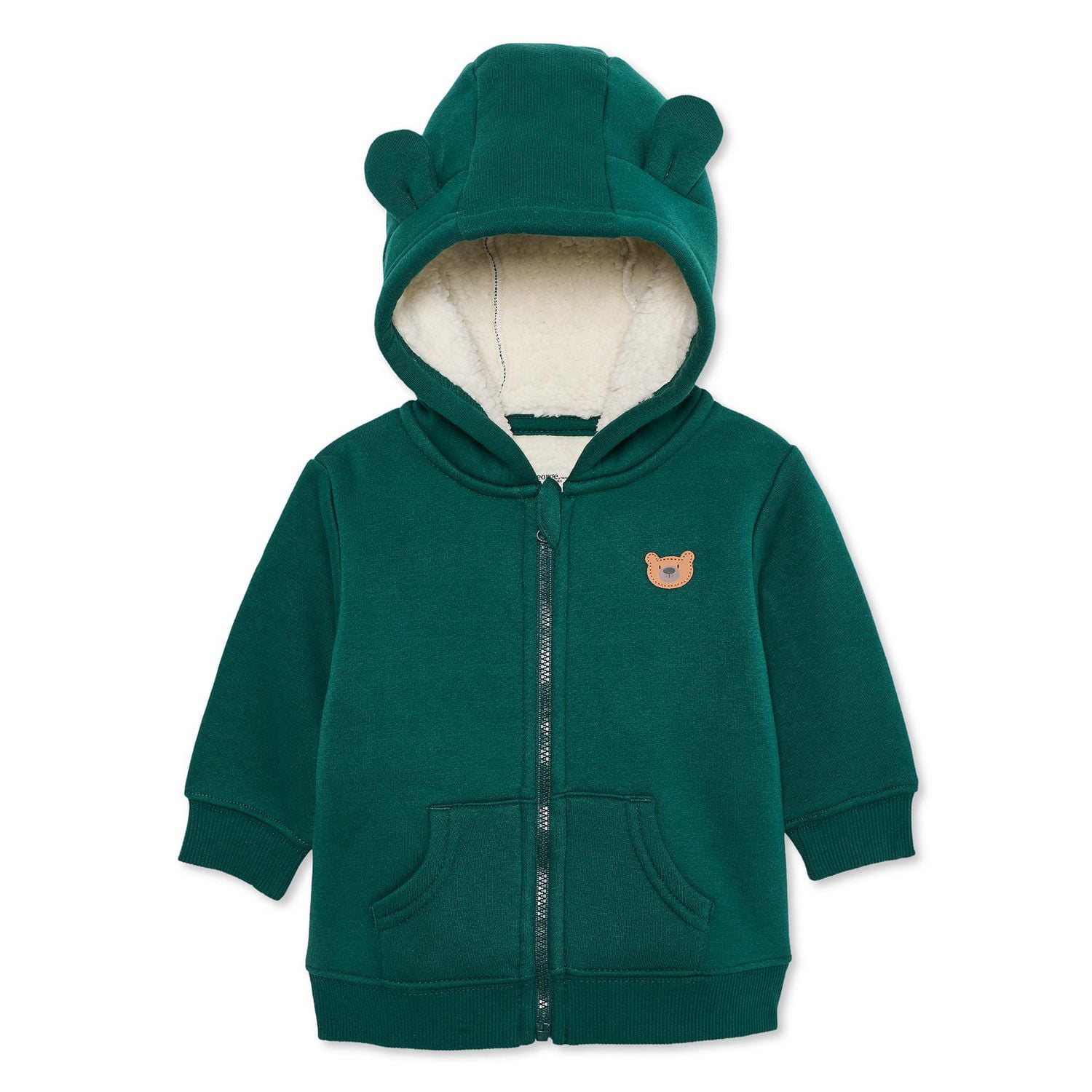 George Baby Boys' Lined Full Zip Hoodie - Walmart.ca