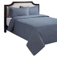 thumbnail image 1 of HOMETRENDS 3-Piece Blue Chambray Duvet Cover Set, Double/Queen, 1 of 5