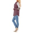thumbnail image 3 of Nlife Women Colorblock Stripes Leopard Print Crew Neck Long Sleeves Top, 3 of 4