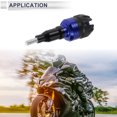 thumbnail image 3 of Unique Bargains 12mm Motorcycle Slider Frame Aluminum Alloy Plastic Wheel Fairing Protection Crash Pad Protector Guard 50mm 117mm with Bolt Blue 1 Set, 3 of 7