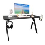 Computer Desk, Stable Spacious High Accuracy Gaming Table Non Deform  for Work