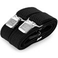 thumbnail image 3 of Little Hand Men Elastic Suspenders Clips Heavy Duty Adjustable Braces X Shape, 3 of 5