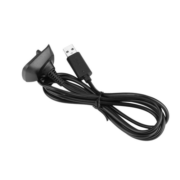 Nouveau Câble Adaptateur de Charge et de Jeu USB pour Manette Xbox 360 Noir