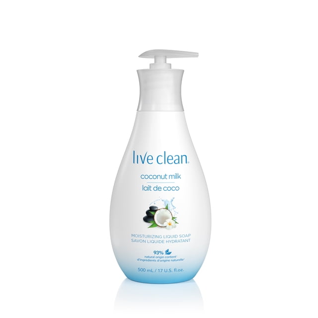 Live Clean Savon Liquide pour les Mains Hydratant au Lait de Coco