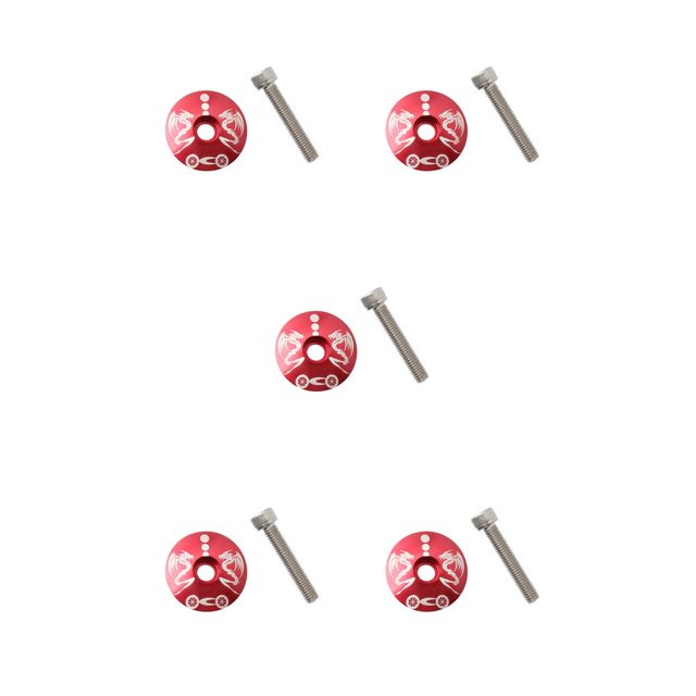 ZLight MUQZI Bicycle Bearing Headset Cover Bowl Set Bike External Top Cap Replace with Screws Repairing Outdoor Racing Type 2 5Set